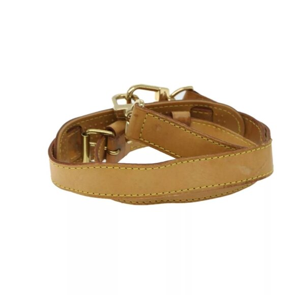 LOUIS VUITTON Adjustable Shoulder Strap Leather 31.1""-37.8"" Beige Auth - Picture 2 of 11